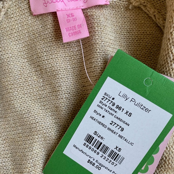Lilly Pulitzer Other - Lilly Pulitzer Girls Mini Tatum cardigan, xs/2-3
